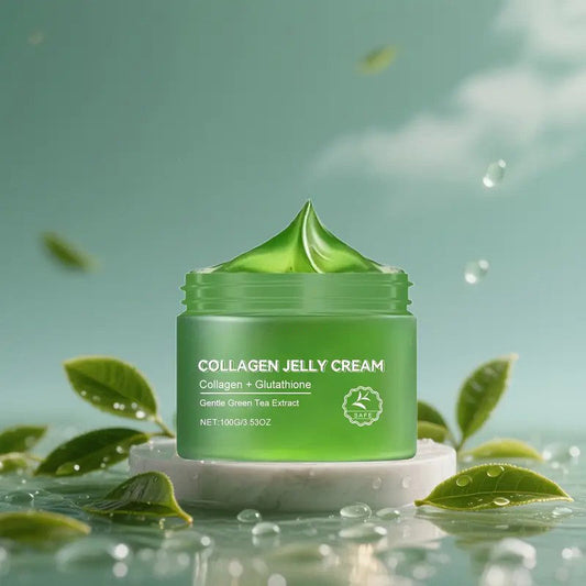 [Moisturizing Green TeaCream] Fast Absorbing Green Tea Collagen Jelly Cream